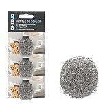 Chef Aid Wasserkocher-Entkalker aus Edelstahl, 3er-Pack – wiederverwendbare, chemiefreie Kalkfänger – rostfrei für effiziente Leistung und längere Lebensdauer