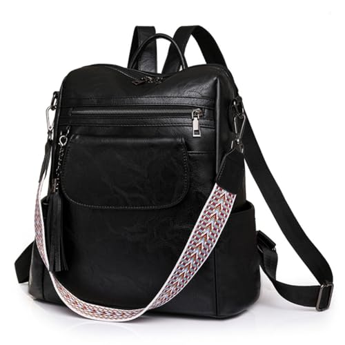 Sac à dos d'école vintage transformable et grand sac à main décontracté