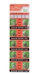 10 PCS Alkaline Battery Button Coin Cell, for AG5 LR754 393 SR754 193 546 RW28 48, Hearing Aid Earphone Watch Batteries