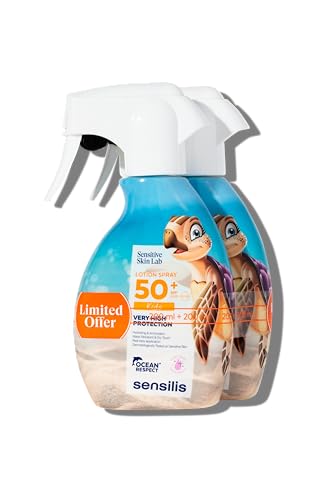 PEDIATRICS spray lotion SPF50+ protection solaire enfant écran total pack 2 x 200 ml