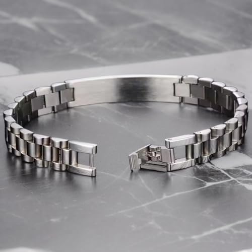 KDO MAGIC Bracelet homme Personnalisé Acier (Argenté) – vue 5