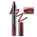 Boobeen Matte Lipstick Pencil Lip Crayon Stick Matte Velvet Lipgloss Creamy Lip Liner Full Coverage High Pigment Waterproof Non-Fade Lipstick for Women, Matte Lip Stain with Smooth Makeup