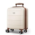 LUGG 15 Inch Jetset Lightweight Travel Cabin Bag Carry On Approved Suitcase ABS Shell Protection Water Resistant & Safe Locking System Easyjet Free Under seat Luggage (45x33x20cm)