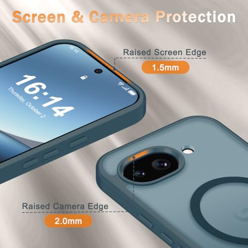 Image of for Google Pixel 10a Case, Matte Magnetic Phone Cover [with 1 Screen Protector] [Support for MagSafe] [Shockproof Military Grade Protection] Translucent Frosted Back, Lavender Gray