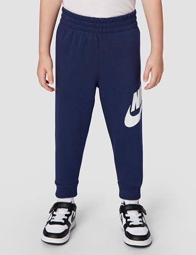 Image of Nike Kids' Sportswear Club Fleece Pullover Hoodie and Joggers 2-Piece Outfit Set (Large Swoosh Logo)