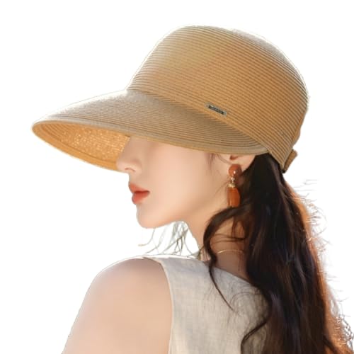 Sombrero de paja de ala ancha para mujer miniatura 1