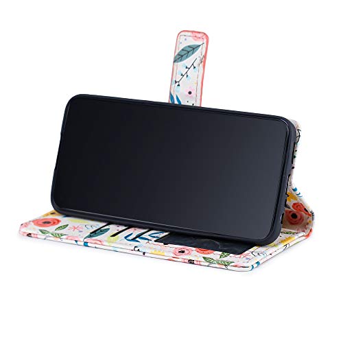 Image of Samsung Galaxy A50 Flip Case | Premium Leather Finish | with Card Pockets | Wallet Stand |Complete Protection Designer Flip Cover for Oppo A12 - Multicolor