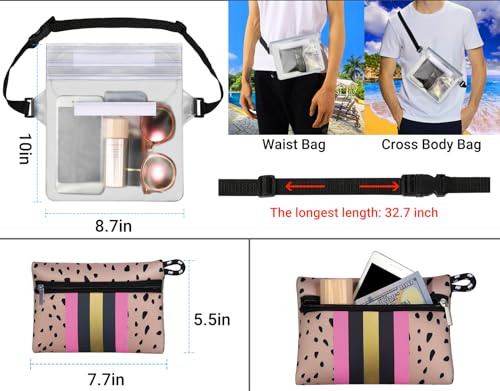 Image of IBFUN Neoprene Tote Bag Large Beach Bag for Women Pool Gym Tote Bag Travel Tote Bag