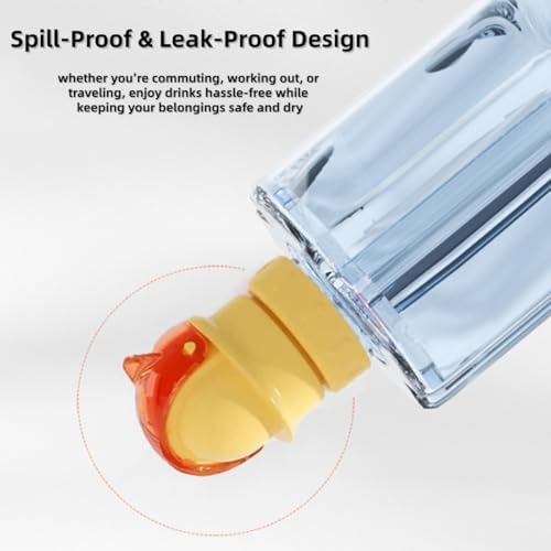 Water Bottle Spout Conversion Cap with Straw, Reusable Straw Cap Portable Water Bottle Spout Adapter, No Spill Soft Silicone Straws Makes Drinking on the Go, for Bottles Mouths (2PCS*Mix) - 3