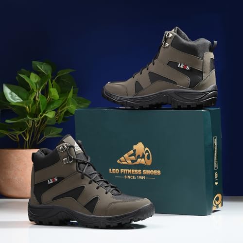 Image of Leo Men's Waterproof Non-Slip Lightweight Outdoor Mid Top Ankle Boots For Men Boots For Men