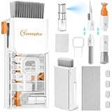 Tassmpitor Laptop Cleaning Kit, All in 1 Keyboard Cleaning kit for MacBook iPad iPhone, Compact Keyboard Cleaner with Brush and Spray for Tablet, Airpods, Earbud, Computer Screen, PC Monitor, White