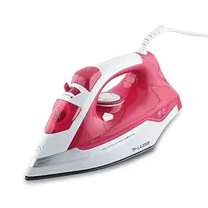 Lazer Imperial 2200W With Power Full Steam Burst, Vertical and Horizontal Ironing, Scratch Resistant Durable Creamic Soleplate Steam Iron (Pink)