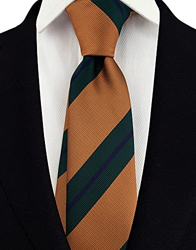 Secdtie Men's Modern Stripe Ties Woven Pattern Business Formal Designer Wedding Neckties