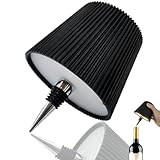 Lampe tactile à 3 niveaux de gradation : Cette lampe pour bouteille de vin fournit une lumière chaude et une lumière blanche avec 3 niveaux de luminosité (faible, moyen, élevé). Le capteur intégré de haute qualité, il suffit d'appuyer longuement sur le bouton sur le dessus de la lampe pour bouteilles de liqueur pour ajuster la luminosité.