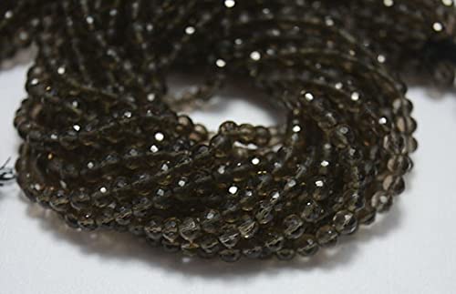Quartz fumé perles de 4mm pour créer vos bijoux bohèmes chic
