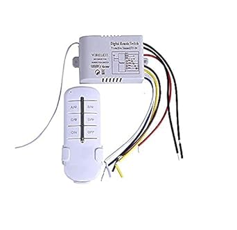 Artdecor 2,3,-Way ON/Off 220V-240V Light Digital Wireless Wall Switch with Remote Control_3WAY