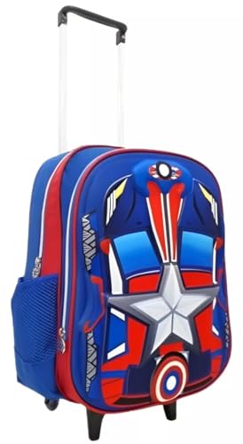 Mochila De Rodinha Escolar Infantil Menino Capitão América