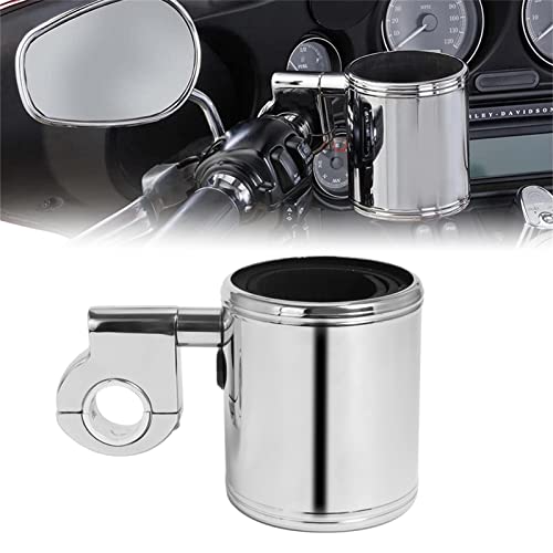 GUDITEM Motorcycle Cup Holder for Harley Davidson - Easy to Install Handlebar Drink Holder for Touring Street Glide Sportster Dyna Softail FLH/T FLHX Models