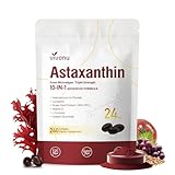 10 in 1 Astaxanthin Supplements 24mg, 4 Month Supply, Astaxantina Antioxidant from Fresh Haematococcus Pluvialis, Contains Lycopene, Grape Seed, Vitamin E, & More Supports Eye, Joints, Skin Health