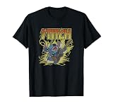ディズニー リロ&スティッチ ハードロッキングギタープレーヤー アンティーク調 Tシャツ