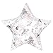 Cojines Decorativos para Sofa Almohada Estrella 60 cm - Cojin Bebe habitación Cojines Infantiles Almohada Bebe Rosa Salvaje con Rosa Sucia Terciopelo