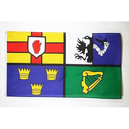 AZ FLAG - Flagge Irland 4 Provinzen - 150x90 cm - Irische Fahne 100% Polyester mit Messing-Ösen - 110g