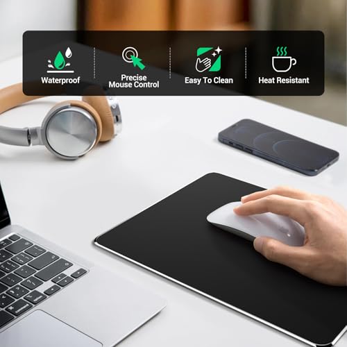 HONKID Aluminum Hard Metal Mouse Pad