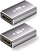 Extensor HDMI 2.1 Cyberguys! Adaptador de 2 unidades, 8K@60Hz UHD HDMI Hembra a Hembra, Conector de extensión para señal de larga distancia, bañado en oro, blindado para PS5, Xbox, PC, TV, Monitor, Proyector 2