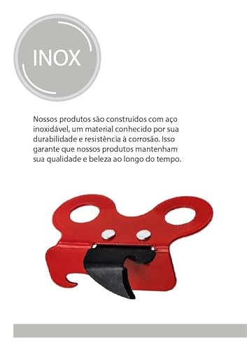 Abridor de Latas Inox, Weck, Vermelho