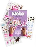 klebo I Märchenland I Das erste Stickerbuch für Kinder zum Tüfteln, Bauen & Kombinieren - Wiederverwendbares Stickerspiel - Screenfreier Spielspaß - Perfekt für Reisen, zuhause & als Geschenk