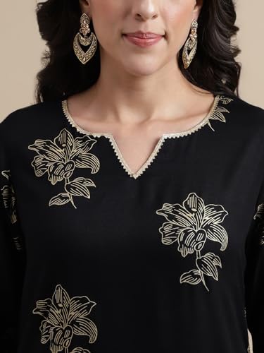 Image of FABIAN FASHION Women's Rayon Floral Regular Tunic Shirt