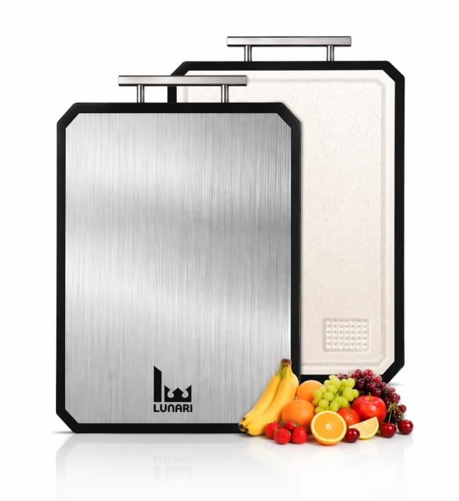 Tabla de cortar rectangular de titanio con mango miniatura 1
