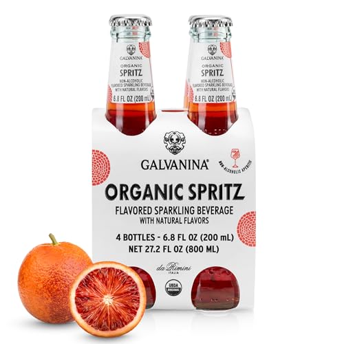 GalvaniNon-Alcoholic Natural Cocktail Spritz 4 Pack Organic 27.2 fl oz (Pack of 6)