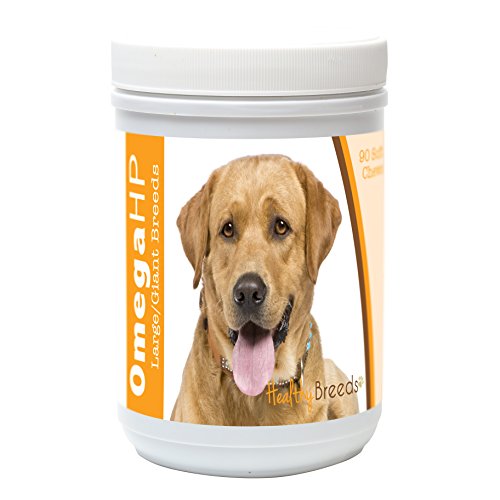 Image of Healthy Breeds Labrador Retriever Omega HP Fatty Acid Skin and Coat Support Soft Chews 90 Count