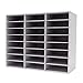 IOUSSJC Literature Organizer, 27 Compartments Classroom Mailbox, Student Mailboxes for Classroom, Home, Office, Adjustable Shelves