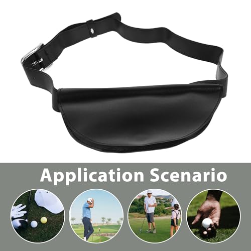 Funda para telémetro de golf Healeved de cuero PU con múltiples compartimentos 3