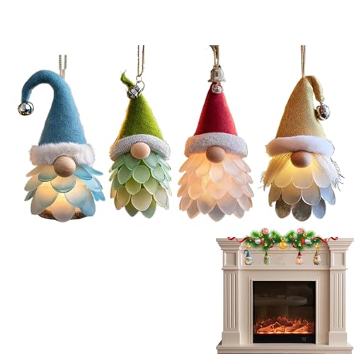 Décoration de nains de Noël pour cheminée de bureau et fenêtres festives