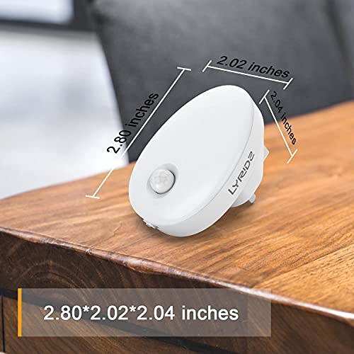 Lyridz Night Light Plug in Wall (2Pack), LED Motion Sensor Lights Indoor, Dimmable Warm White Night Light with Auto/On/Off Mode for Nursery Kids Children's Room Bedroom, Stairs, Hallway, Corridor - Cosy Home Interiors Lyridz Night Light Plug in Wall (2Pack), LED Motion Sensor Lights Indoor, Dimmable Warm White Night Light with Auto/On/Off Mode for Nursery Kids Children's Room Bedroom, Stairs, Hallway, Corridor - Image 9