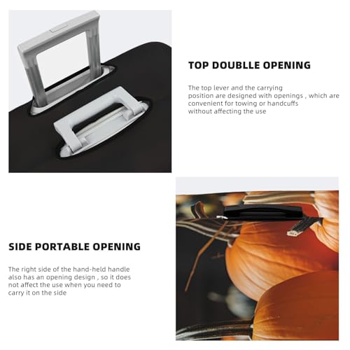 Luggage Cover Elastic Suitcase Cover Protector Fall Pumpkins Luggage Covers Travel Suitcase Covers Carry On Luggage Sleeve Suitcase Baggage Cover for Adult Travel4