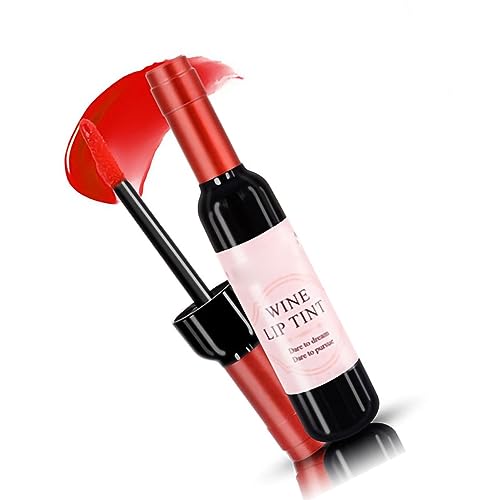 FILFEEL Wine Bottle Lip Tint Makeup Long Lasting Liquid Lipstick Gloss Cosmetics Women Appointments (RD01)