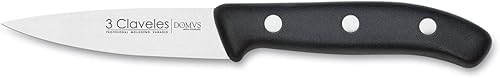 Miniatura 7 de 3 Claveles Cuchillo japonés Santoku, patrón de panal, carne, pescado y verduras, acero inoxidable, línea DOMVS, 7.1 in - 7 pulgadas