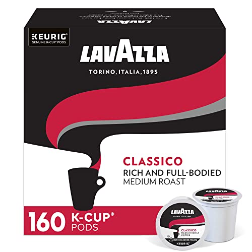 Image of Lavazza SingleServe Coffee KCups for Keurig Brewer, Classico, 160 Count, (Pack of 4)