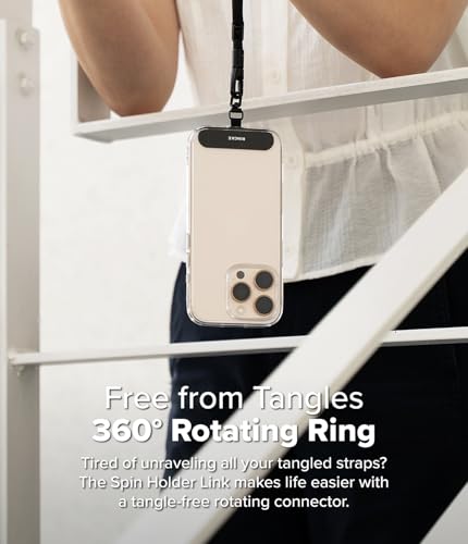 Patch lanière tissu Oxford Ringke Spin Holder anti-chute pour coque smartphone - 4