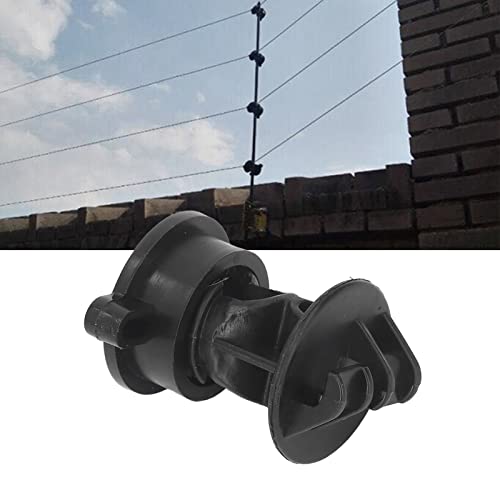 Yosoo 100Pcs Abs Type Insulators, Agricultural Fencing Structures & Hardware Electric Fence Insulator Grid System Accessories For Garden Animal Husbandry Agricultural (Black) #TOP4