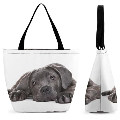Sac de voyage chiot noir mignon pour femme, le cabas idéal pour vos weekends