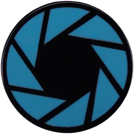 Insignia de esmalte de 1" del juego clásico Aperture Science Laboratories Labs Portal