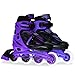 Crazy Skates Blade Adjustable Inline Skates for Kids – Expand 4 Sizes, Urethane Wheels, ABEC-5 Bearings, Beginner Supportive Nylon Boot – Indoor/Outdoor Roller Blades for Boys & Girls