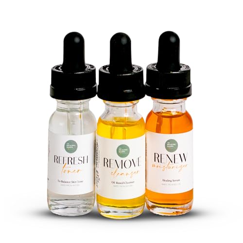 Healing Happy Method - Skin Care Set | 15ml Cleanser, Toner, and ...