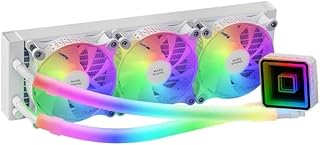Sistema de refrigeración líquida 360 mm, Color Blanco, diseño eficiente para Mejorar el Rendimiento térmico y la Estabilidad en PCs de Alto Rendimiento.