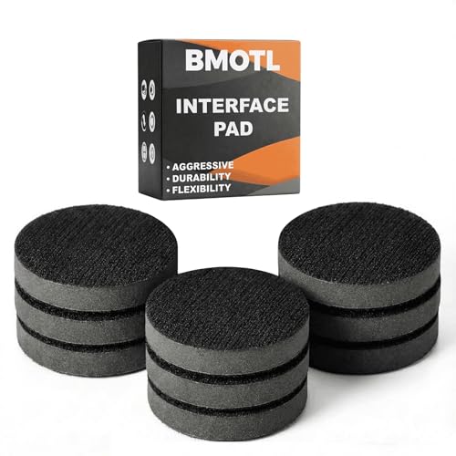 2 Inch Interface Pad: 9 Pack Hook &amp; Loop Foam Sanding Discs Backing Pads Replacement for Mini RO Sander Detail Sanding,Soft Density Sponge Round Cushion Buffer